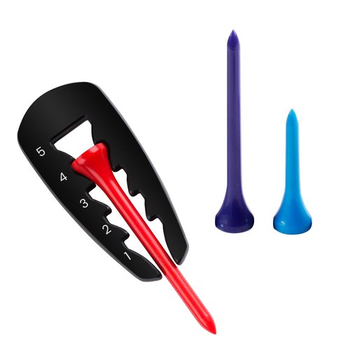 T TGBROS Golf Tee Height Tool with 50 Ground Spikes, Adjustable Tee Setter for Consistent Shots, Golf Training Aid for Drivers & Irons, Precision Tee Height Adjuster for All Skill Levels