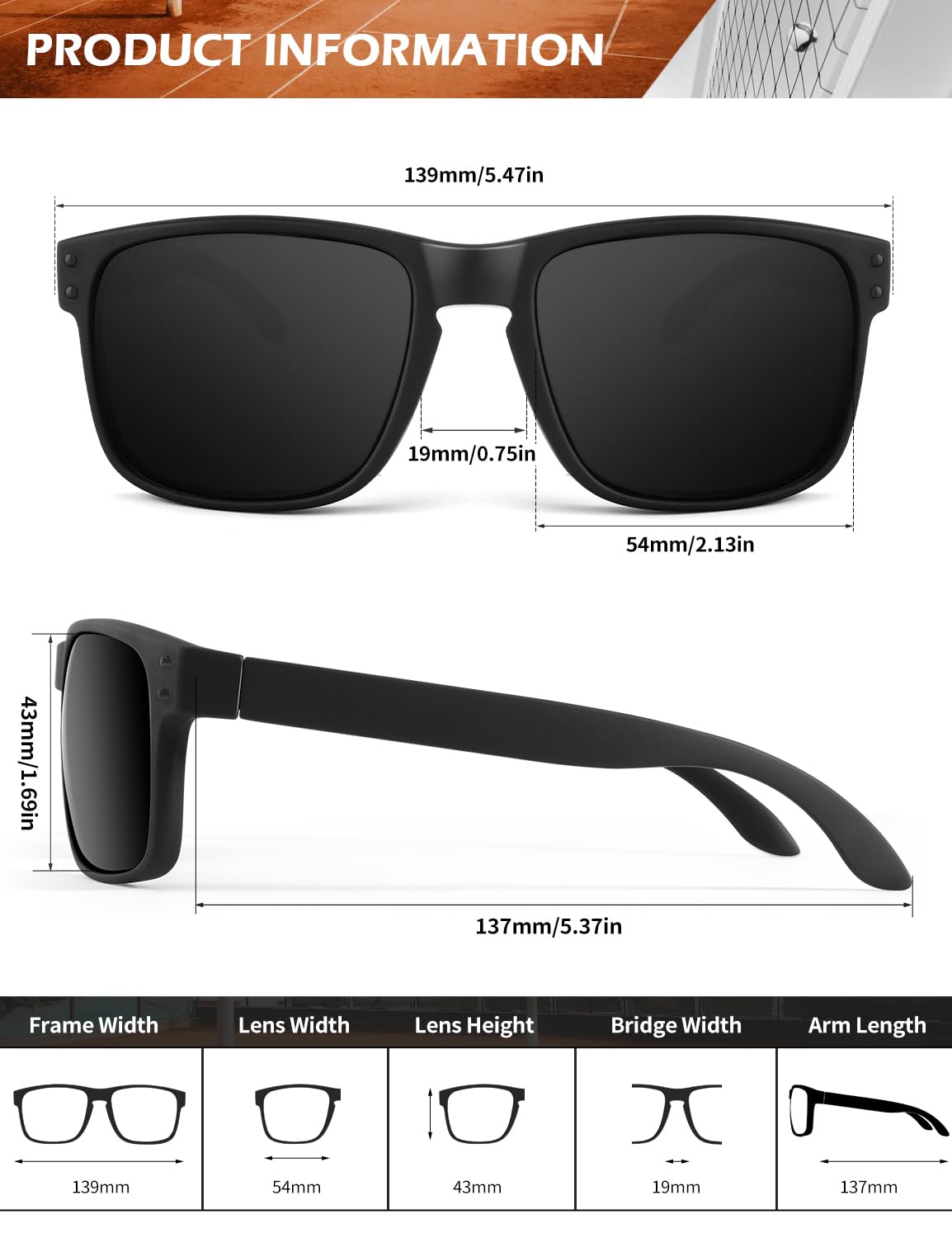 KALIYADI Mens Sun-Glasses Polarized Sunglasses-Men: Classic Sunglasses with UV400 Protection for Fishing Golf Driving