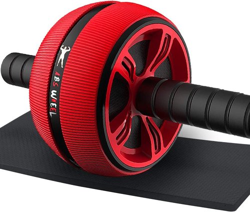 Ab Roller Wheel - Core Strength Training Equipment with Knee Pad | Home Gym Fitness Tool