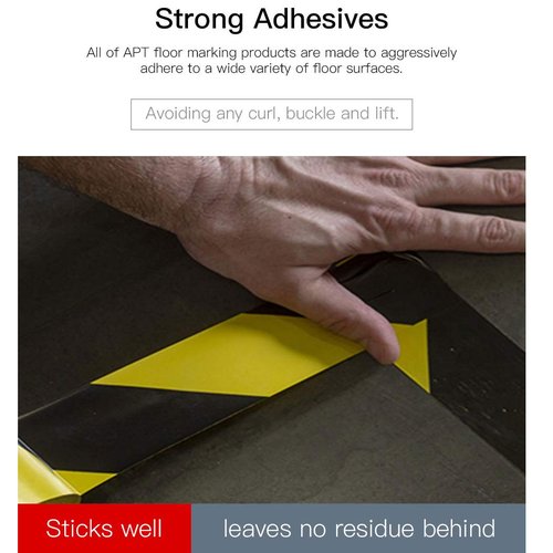APT Multi-Color Marking Tape - Premium Safety Dance Floor Splicing Tape, 6 Mil Thick | 5 Rolls