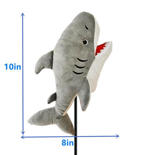 Golf Club Head Cover Funny Cartoon Golf Animal Wood Pole Set Suitable for 460 cc (Shark)