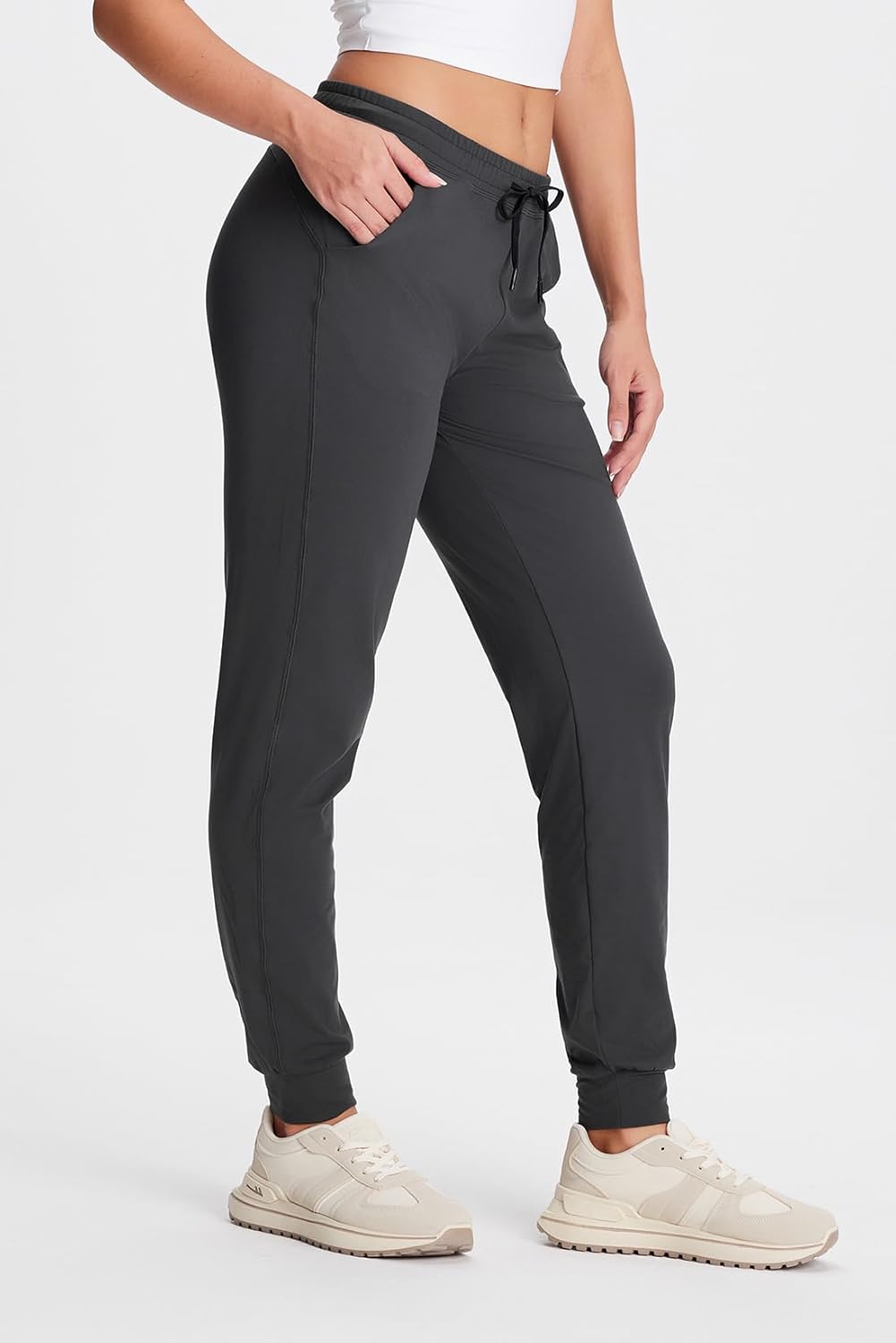 Yogipace Women's Lightweight Jogger Pants - UPF 50+ Protection | Casual Sweatpants for Gym & Travel