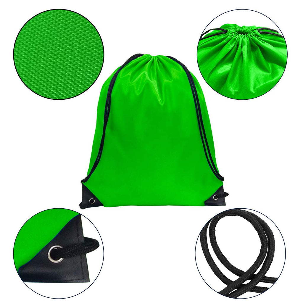GoodtoU Drawstring Backpacks, Drawstring Bags Bulk Nylon Backpack Gym Bag for Sport, Traveling, Team (16 Colors, 16Pcs)