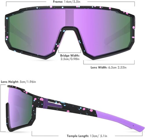 MVPTGRS Youth Baseball Sunglasses - TR90 Frame for Boys & Girls Age 8-14 | Ideal for Sports & Outdoor Activities