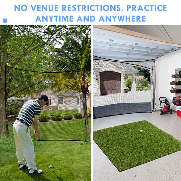 10x25ft Golf Practice Net, Heavy Duty Ball Netting for Backyard Sports Training