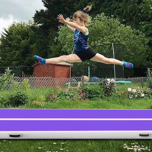 CZGBRO 10ft x 3.3ft x 4in Pink Air Gymnastics Tumble Track with Electric Pump