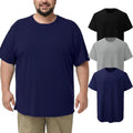 TEZO Men's Big & Tall Oversized T-Shirts - Classic Relaxed Fit Casual Tees | 3 Pack