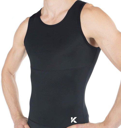 Kewlioo Men's Slimming Tank - Premium Compression Body Shaper Vest for All-Day Comfort