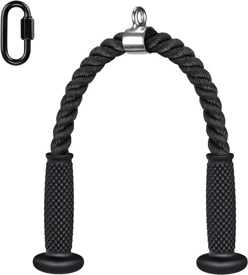 Kipika Tricep Pull Down Attachment - Cable Machine Accessory for Home Gym | Durable & Versatile Fitness Tool