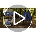 Blue Rocking Camping Chair 37 Inch Wide Large High Backfolding & Portable
