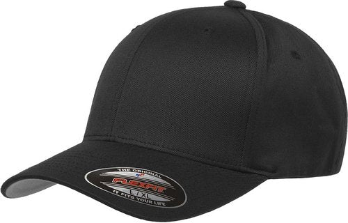 Flexfit 6277 Wooly Combed Twill Cap - Stylish Black Design for Ultimate Comfort and Fit