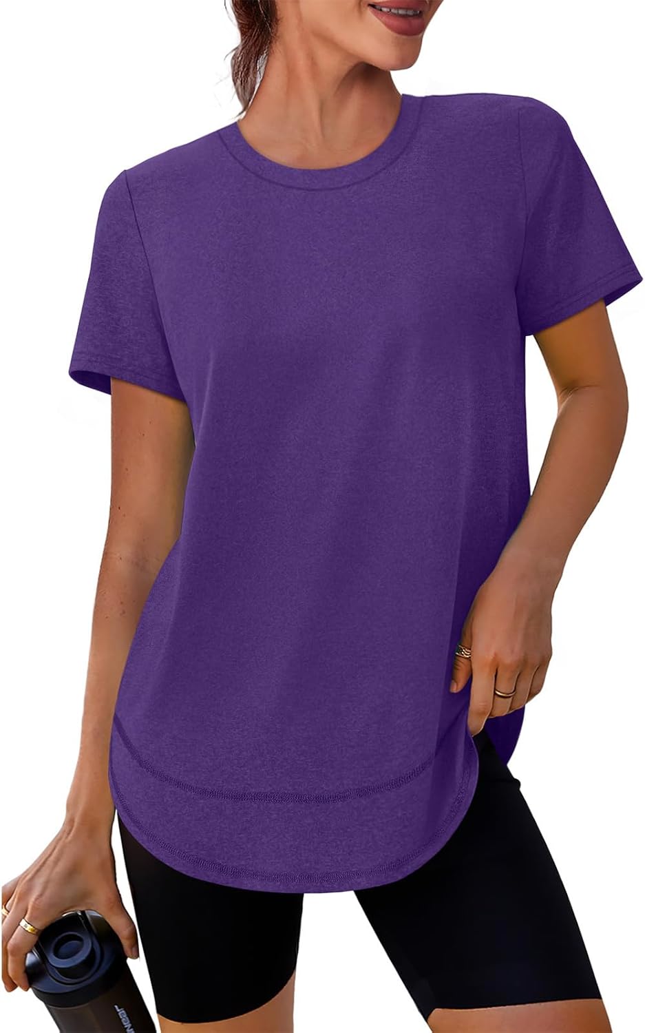 XIEERDUO Women's Quick-Dry Workout Tops - Short Sleeve Hiking & Running Shirts | Sizes S-3XL