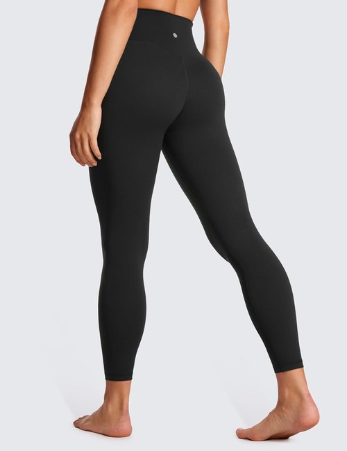 CRZ YOGA Crossover Waist Leggings - Butterluxe 25" High Waisted Yoga Pants for Women