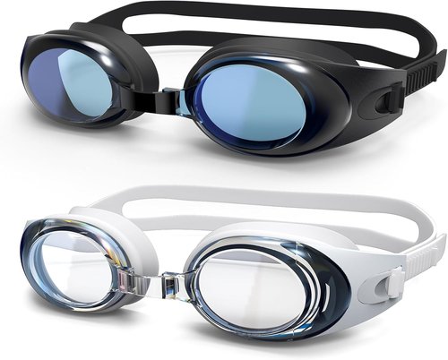 Dizywiee Kids Swim Goggles - 2-Pack Adjustable Swimming Goggles for Ages 6-15 | Boys & Girls