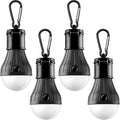 FLY2SKY Portable LED Tent Lamp - Emergency Hurricane Bulb Lantern for Camping & Hiking | 4-Pack, Multicolor
