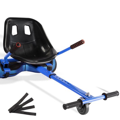 Hoverboard Seat Attachment 265lbs Capacity, 25"-33.3" Adjustable Length Hover Board Go Kart Accessory w/Comfortable&Sturdy Seat,Go Cart Compatible with 6.5” 8” 10” Hoverboard,Kids Adults