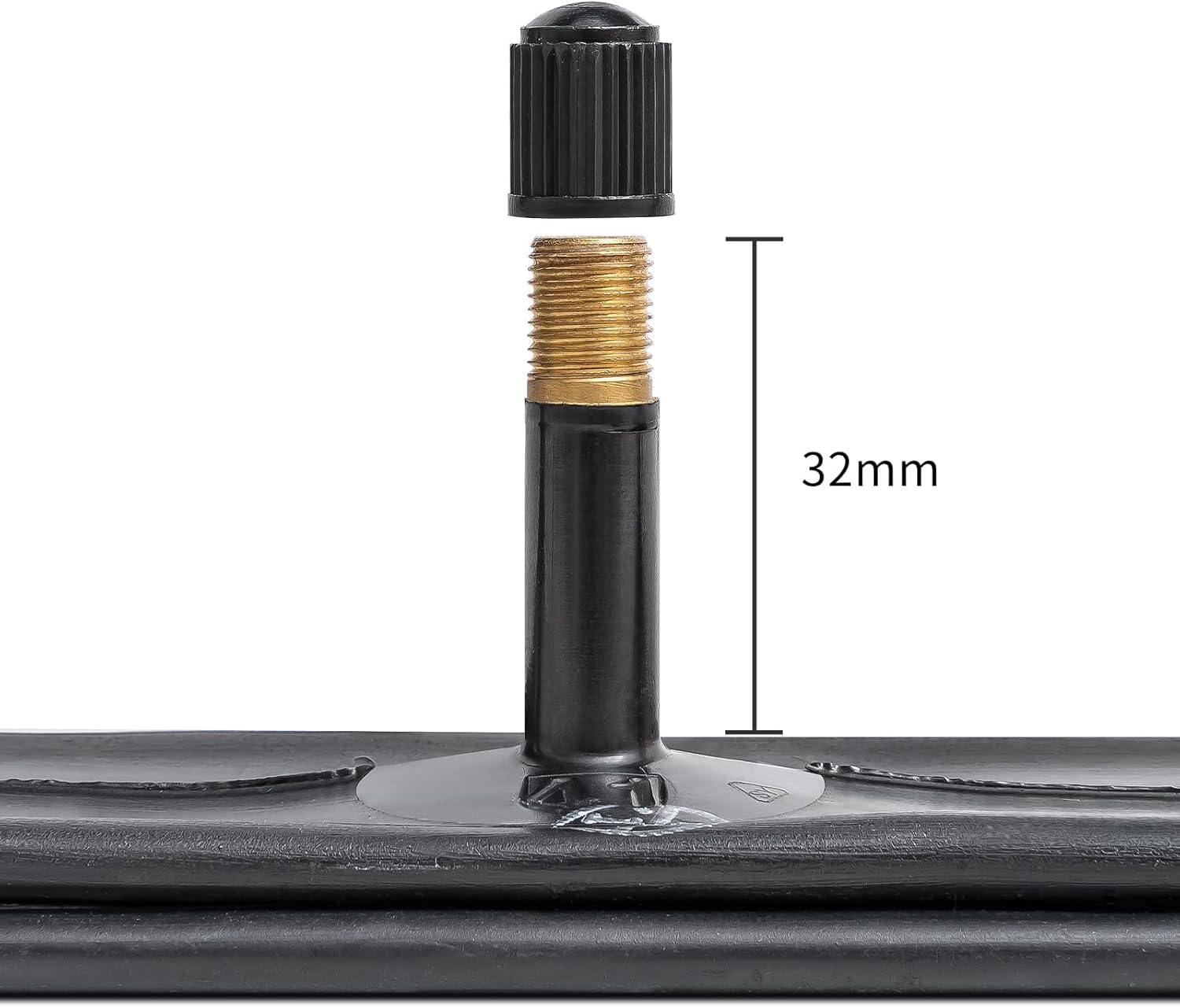 YUNSCM 24" Heavy Duty Fat Bike Tire Tubes - 2-Pack Butyl Rubber with AV32mm Schrader Valve