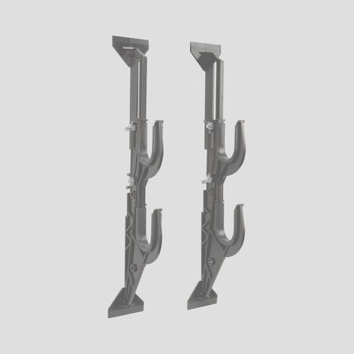 Allen Company Molded Truck Gun Rack for Rear Window - Gun Holder for Two Shotguns, Rifles, Bows, or Tools - Gun and Hunting Accessories for Car or Wall Mount - Adjustable 9.5"-16.5" , Black