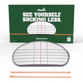 WHYGOLF Alignment Mirror with 2 Alignment Rods, Portable Golf Training Aid for Swing and Putting Practice, Indoor or Outdoor Golf Tool and Mirror Trainer for Consistent Setup and Backswing