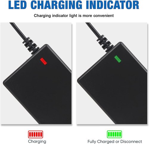 42V 2A Battery Charger - Fast Supply Adapter for 36V Scooter Lithium Battery | 8mm 3 Prong Connector