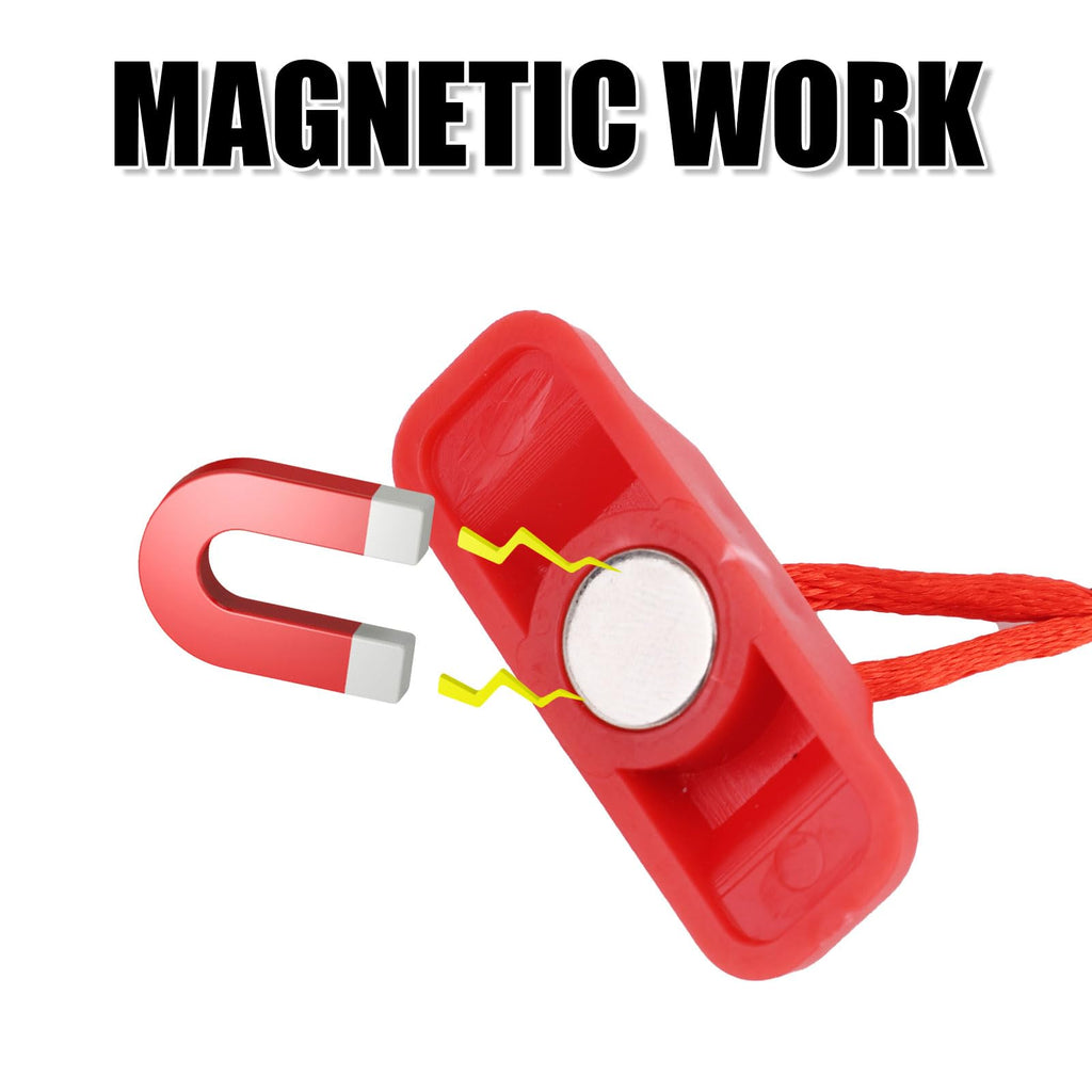 Treadmill Magnet Safety Key, Magnetic Safety Switch Universal Treadmill Emergency Stop Magnet for Most Treadmills Running Machines Replacement Accessories (Rectangle)