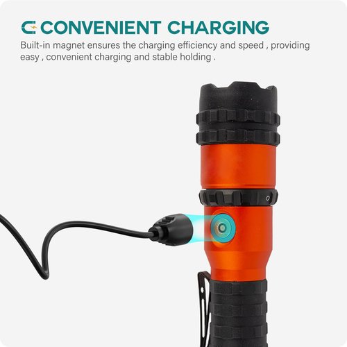 TUSITA Magnetic Charger Cable MagDock Compatible with NEBO Master Series | PowerTac M-Series - 1M, Flashlight Accessories
