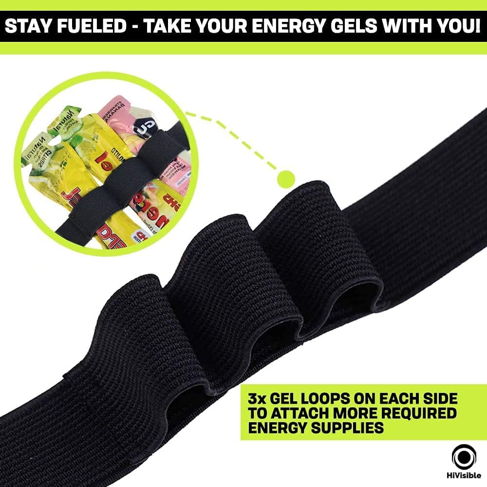 Triathlon Race Belt - Durable Bib Holder for Runners | 2-Pack in Black