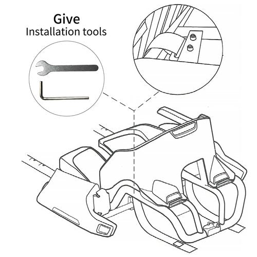 Attachment Magic Strap KIT Compatible with Segway Ninebot S MAX Self-Balancing Scooters GoKart PRO/PRO2 Drift tire Bandage Accessories