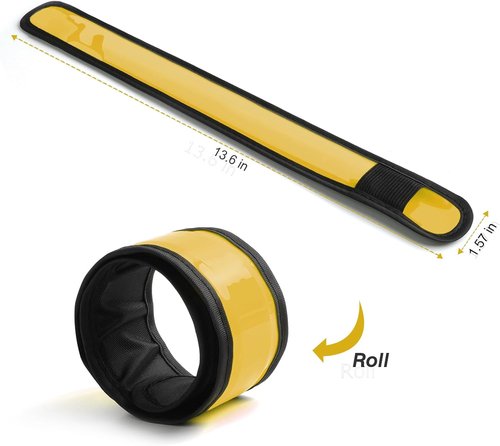 Esontstyle LED Light Up Slap Bracelets - Pack of 6 for Night Safety | Ideal for Cycling, Running, and Outdoor Sports