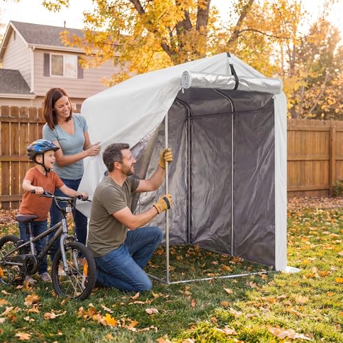 Outdoor Bike Tent Storage Shed Waterproof 420D Oxford Cover for Bicycle Motorcycle