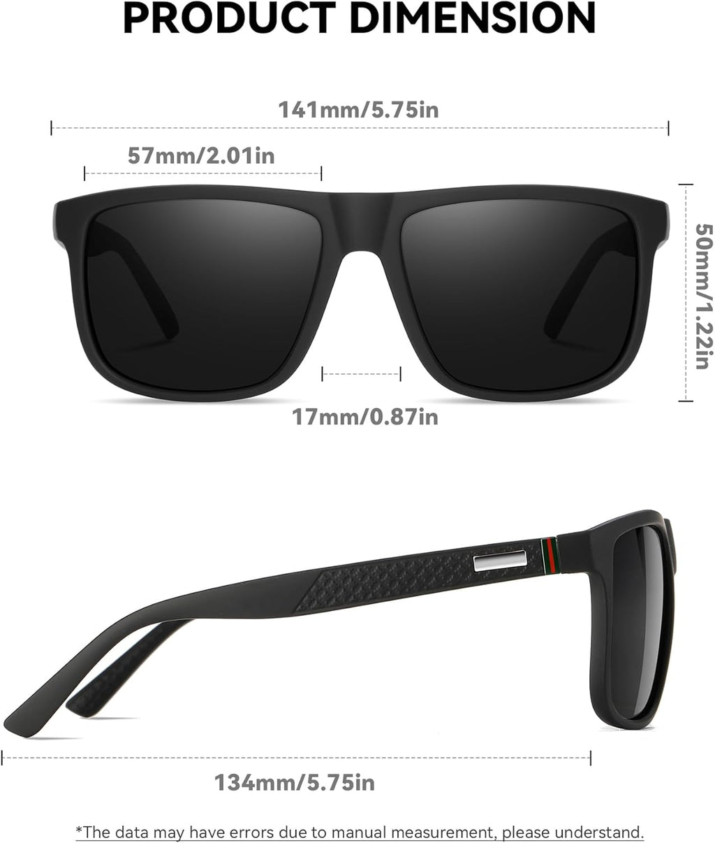Perfectmiaoxuan Polarized Sunglasses - Lightweight Frame with HD Pilot Lenses | Ideal for Golf, Driving, Fishing, Travel