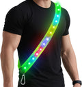 Zacro LED Reflective Vest - High Visibility Safety Gear with 5 Colors & 3 Light Modes | Rechargeable for Night Walking