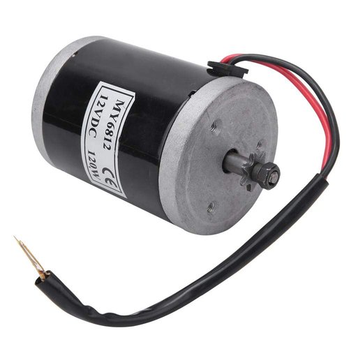 12V Motor 65W,Sprocket Belt Pulley for Scooter,Brushed Motor,MY6812 12V 120W High Speed Small Brush Motor with Belt Pulley Electric Scooter E Bike Accessory