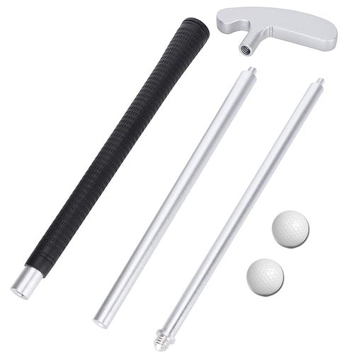 LEAGY 4-Section Portable Two-Way Putter - Left & Right Hand, 2 Golf Balls, 1Pack Golf Bag