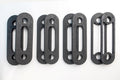 Resistance Bands Weight Straps 85lb Set, Four Pairs: (2) 2.5lb, (2) 5lb, (2) 10lb, (2) 25lb for Body by Jake
