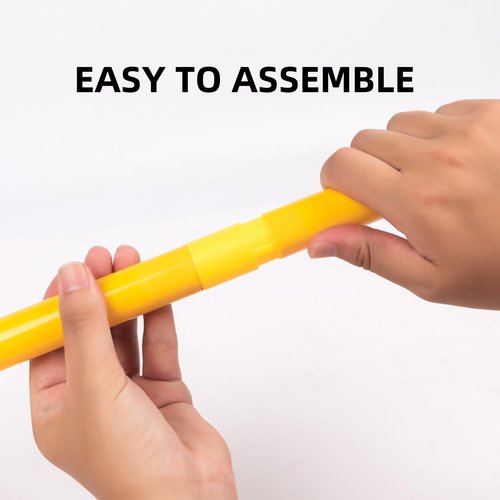 Desyeryamimi Agility Training Poles for Soccer/Dog/Horse,Adjustable Football Basketball Speed and Agility Training Equipment,Set of 6,5.4FT with Round Rubber Base