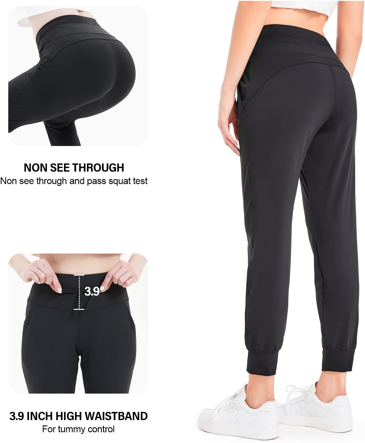 Skiennix Women's Joggers - Lightweight Athletic Sweatpants with Pockets | Tapered Casual Workout Pants