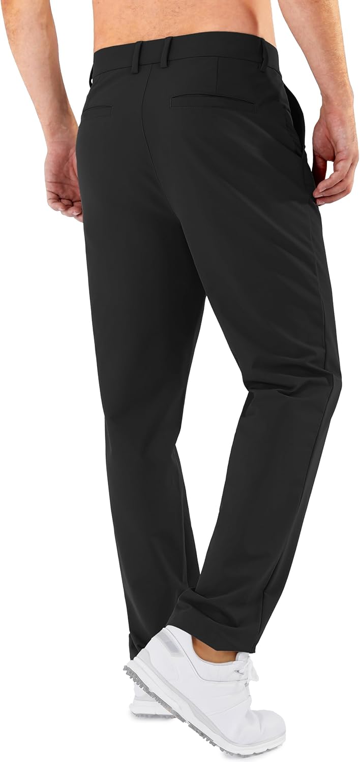 Skiennix Men's Golf Pants - Stretch Classic Fit, Quick Dry, Water-Resistant | 30"/32"/34" Sizes, 6 Pockets