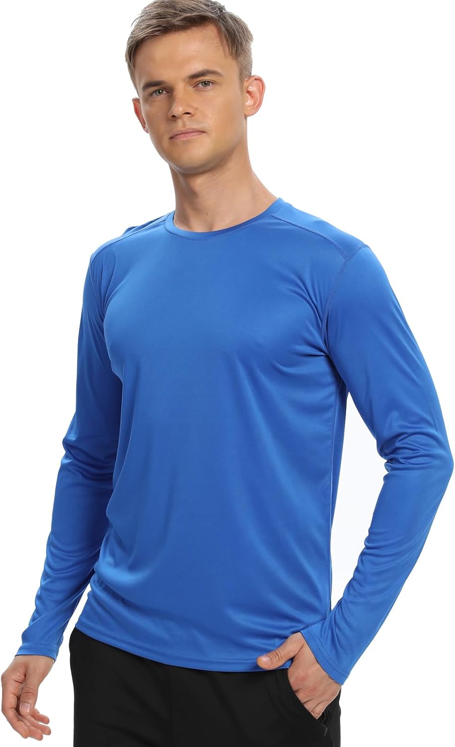 Skiennix Men's Long Sleeve T-Shirts - UPF 50+ Sun Protection, Quick-Dry Workout Apparel | 1 Pack/6 Pack