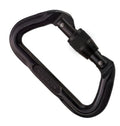 SMC Safety and Rescue Locking Carabiner: Force Series D, Screw-Lock, Black