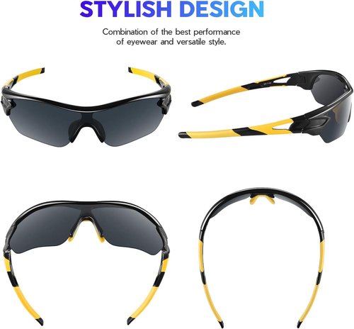 BEACOOL Polarized Sports Sunglasses - Versatile TAC Glasses for Men, Women & Youth | Ideal for Baseball, Cycling, Fishing & More