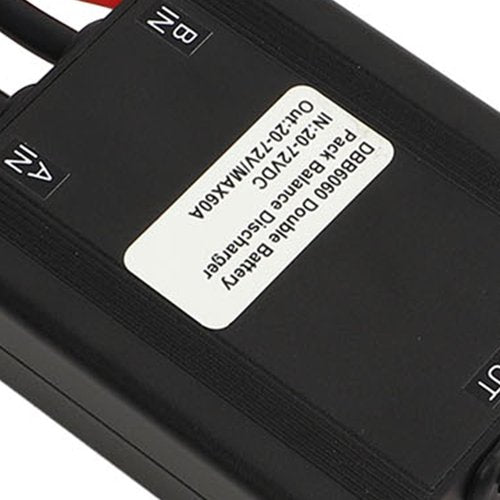 equlup Electric Bike Double Battery Discharge Converter, Input 20V to 72V Output Voltage 20V to 72V Dual Battery Parallel Module Adapter for EBikes Replacement (80A)