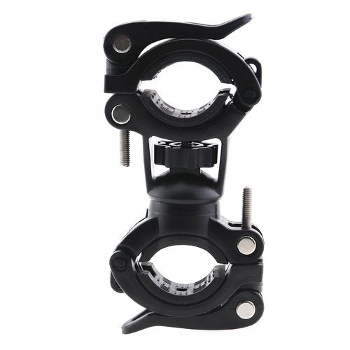 CChiai 360 Degree Rotating Flashlight Mounting Bracket Black Universal Bike Light Plastic Installation Stand Cycling Accessories for Securing Pump