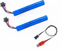 7.4V 600mAh Li-ion Battery by [Brand Name] - SM-4P Plug & USB Charger for Airsoft Guns & Gel Blasters