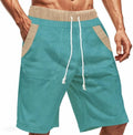 DMOYALA Men's Casual Loose Bermuda Shorts - Hip Hop Style, Elastic Waist, Pockets | Summer Comfort