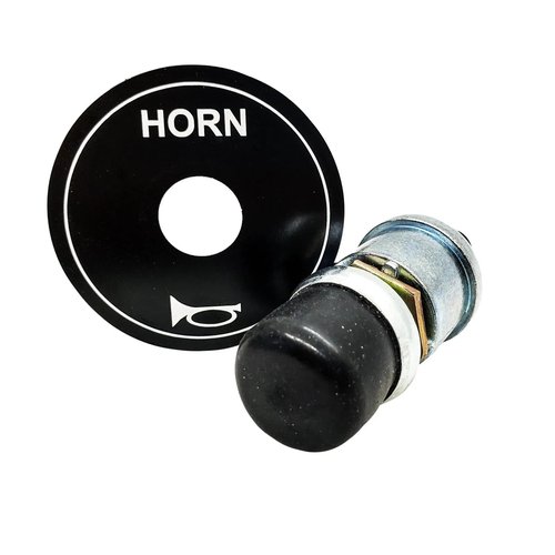 Scaauto Floor-Mounted Horn Switch Step Foot Button Horn Plate 12V Button Golf cart for Club Car, EZGO, Yamaha, Black