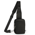 BROADREAM Sling Bag, Crossbody Bag with Anti-Theft Lock Zipper, RFID Blocking & Water Resistant for Travel Work Sport (Black)