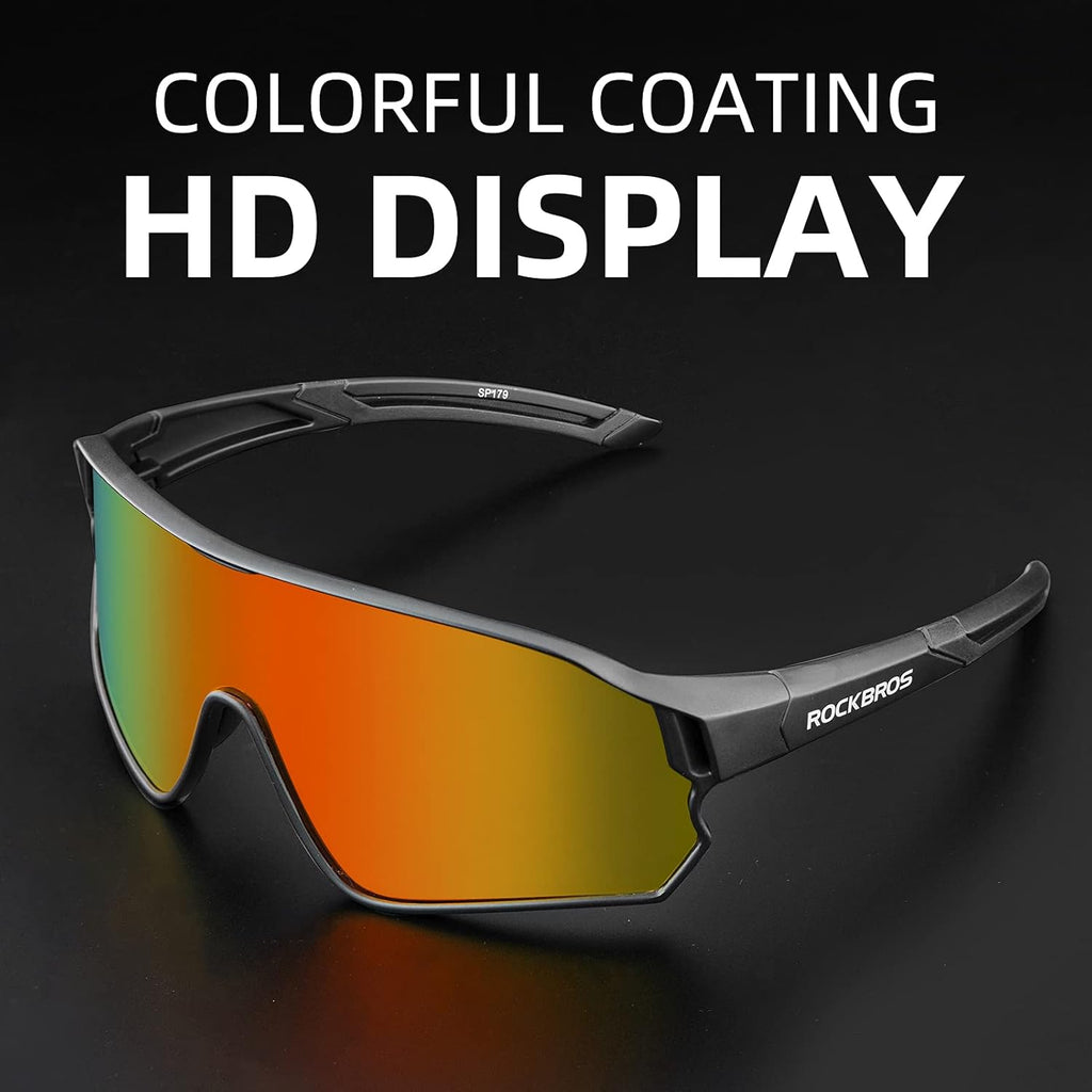 ROCKBROS Polarized Sunglasses - UV Protection Cycling Shades for Men & Women