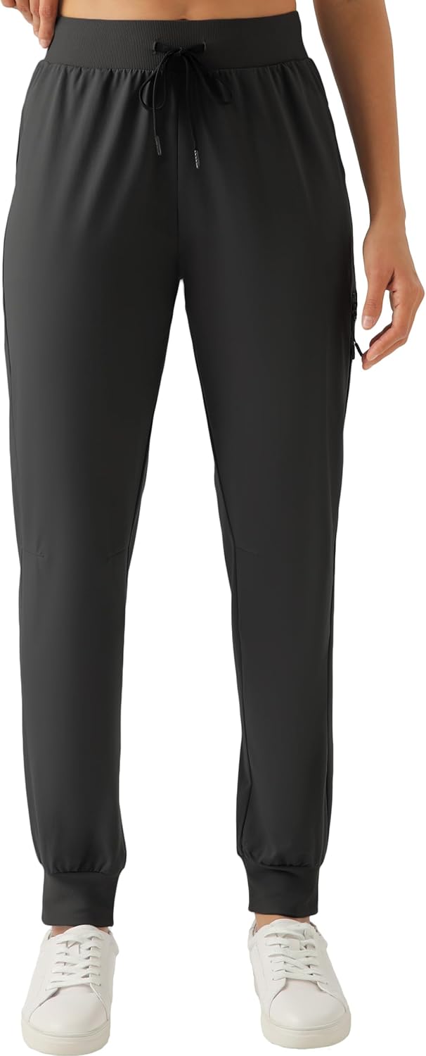 Skiennix Women's Lightweight Hiking Joggers - Quick-Dry Casual Pants with Pockets for Outdoor Adventures