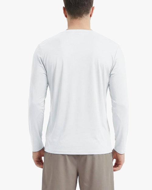 Boladeci Men's Long Sleeve UPF 80+ Sun Shirt - Lightweight UV Protection Rash Guard T-Shirt